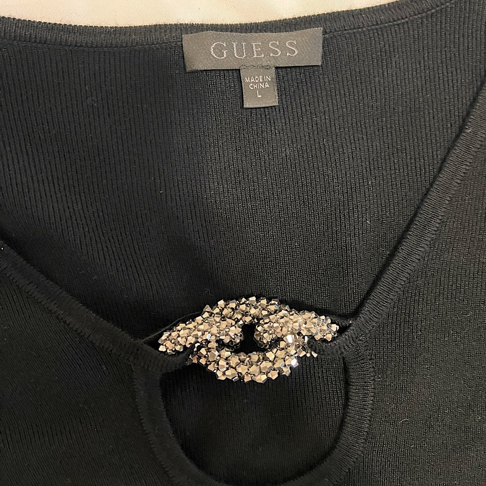 Women’s black Guess long sleeve body suit - Picture 3 of 3